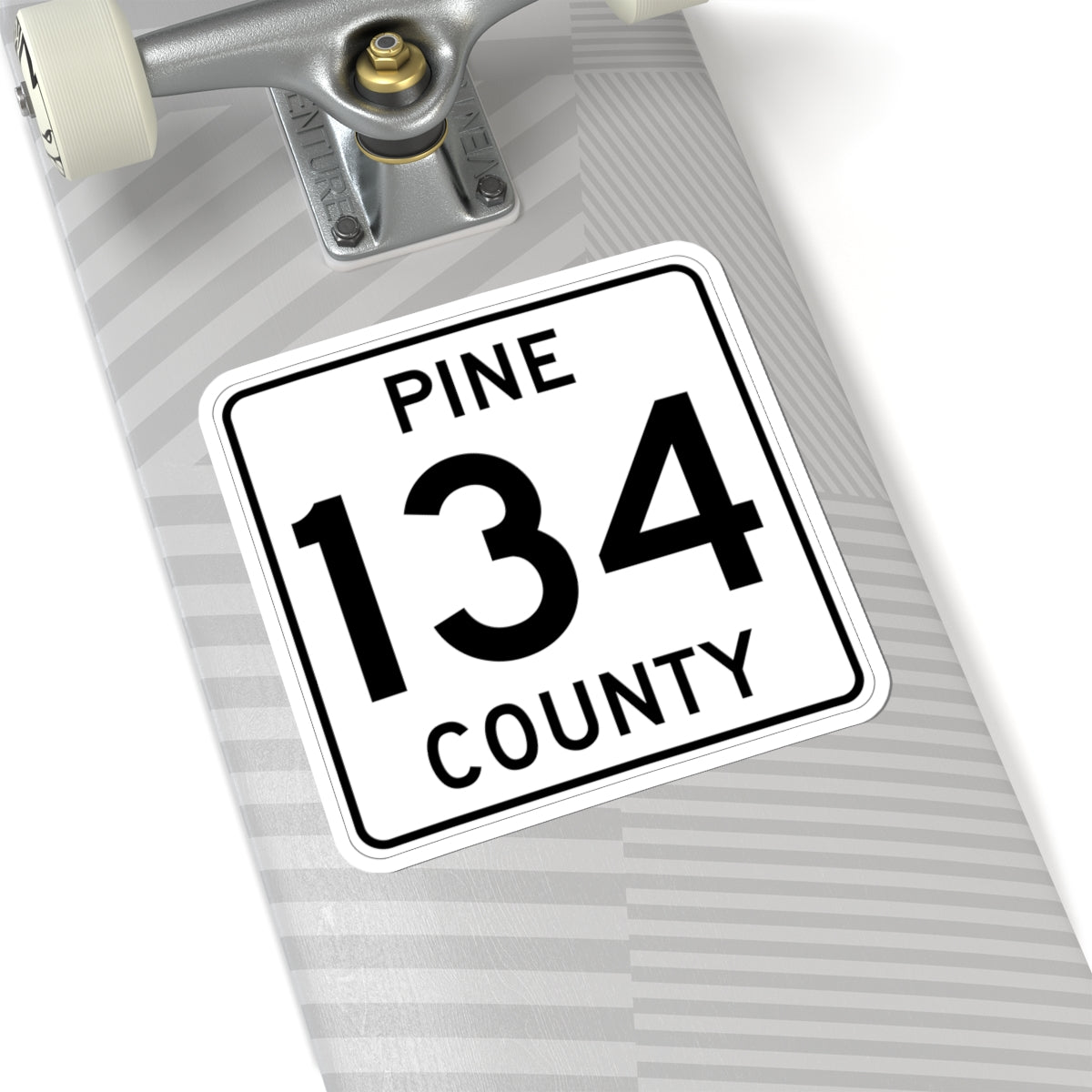 Pine County Route 134 MN (Minnesota) (Road Sign) STICKER Vinyl Kiss-Cut Decal