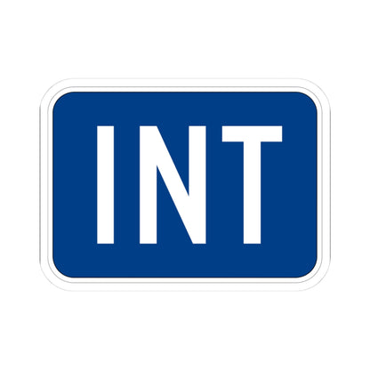 Jct plate blue es (Puerto Rico) (Road Sign) STICKER Vinyl Kiss-Cut Decal
