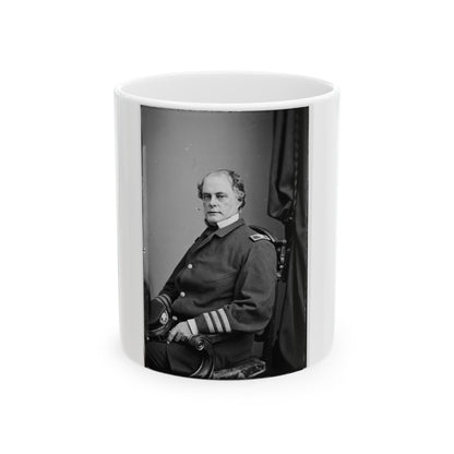Portrait Of Capt. John Rodgers, Officer Of The Federal Navy (Commodore From June 17, 1863) (U.S. Civil War) White Coffee Mug