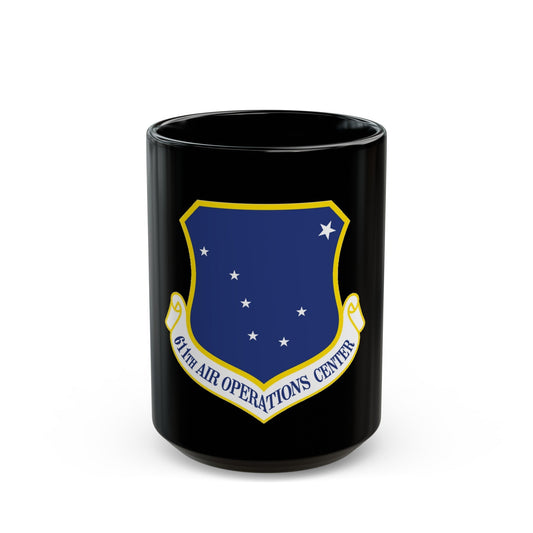 611th AOC (U.S. Air Force) Black Coffee Mug-15oz-The Sticker Space