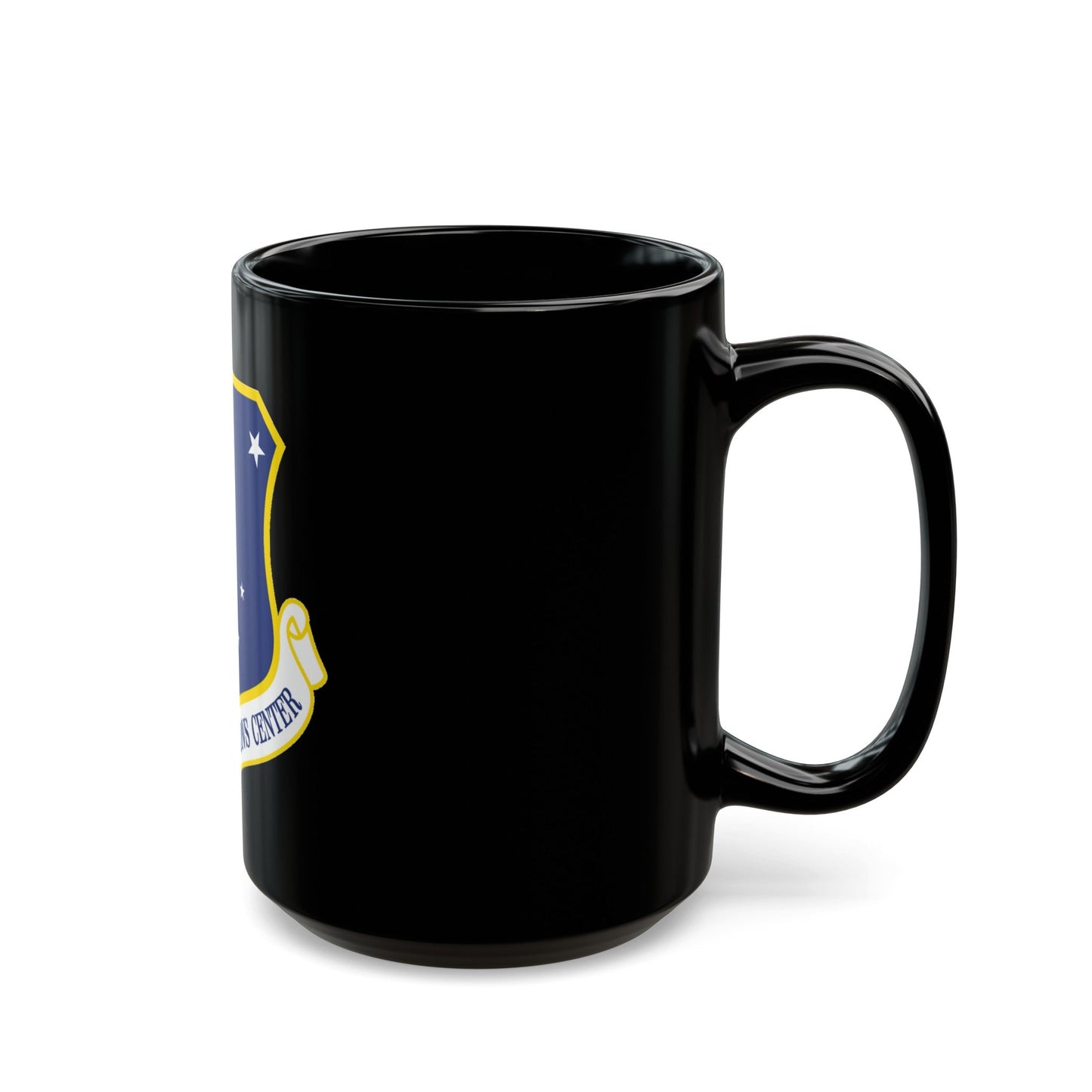 611th AOC (U.S. Air Force) Black Coffee Mug-The Sticker Space