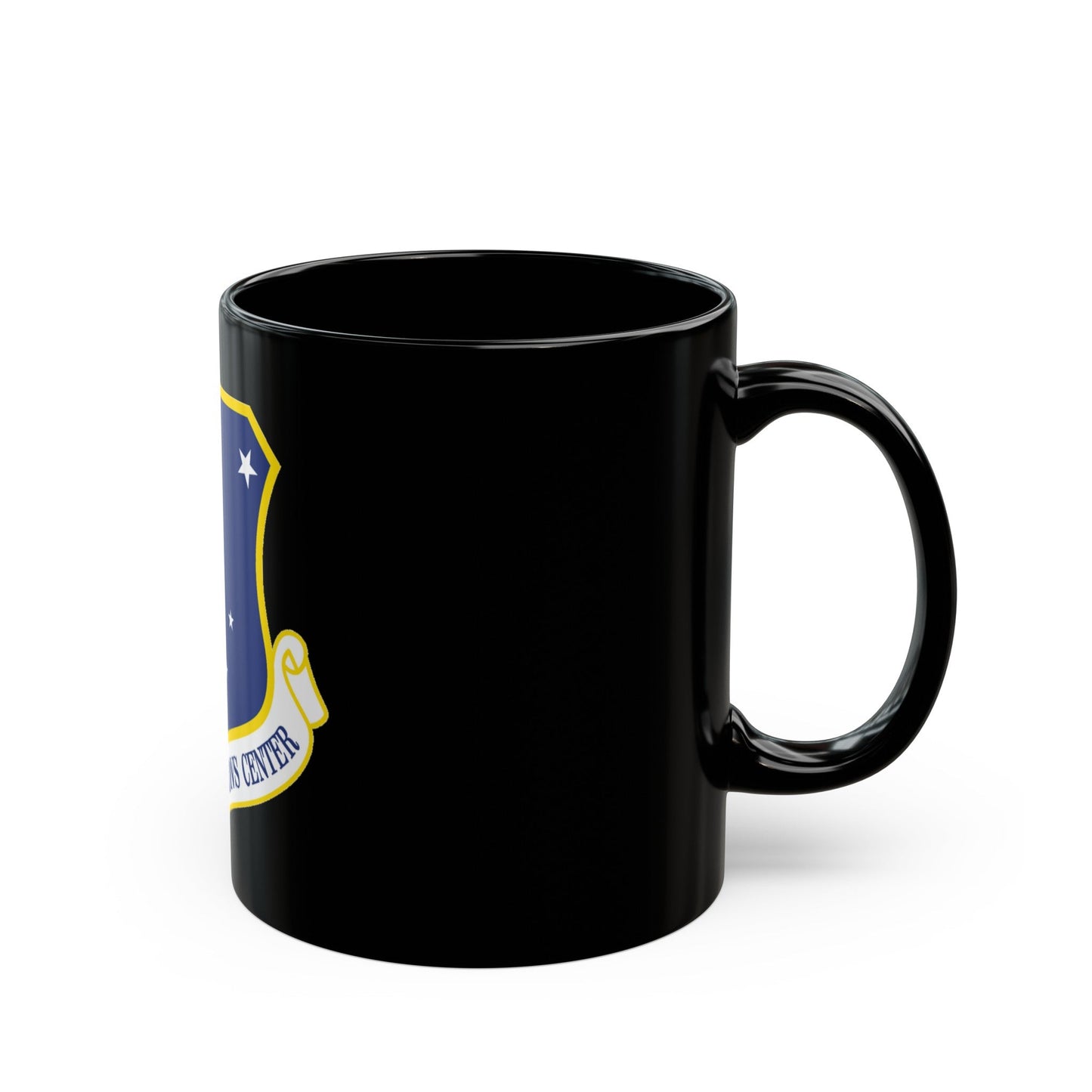 611th AOC (U.S. Air Force) Black Coffee Mug-The Sticker Space