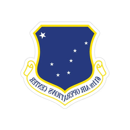611th AOC (U.S. Air Force) REVERSE PRINT Transparent Die-Cut STICKER - The Sticker Space