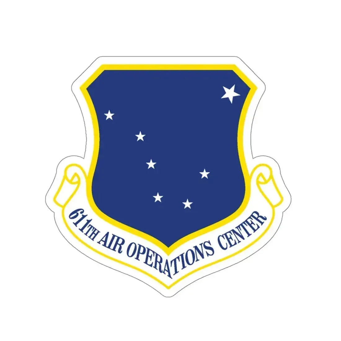 611th AOC (U.S. Air Force) STICKER Vinyl Die-Cut Decal 5 Inch - The Sticker Space