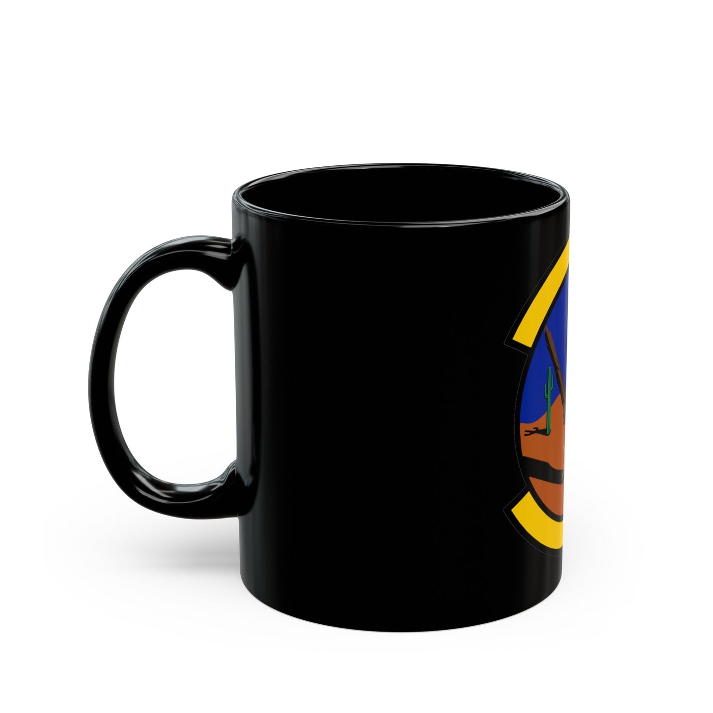 612 Air Communications Squadron ACC (U.S. Air Force) Black Coffee Mug-The Sticker Space