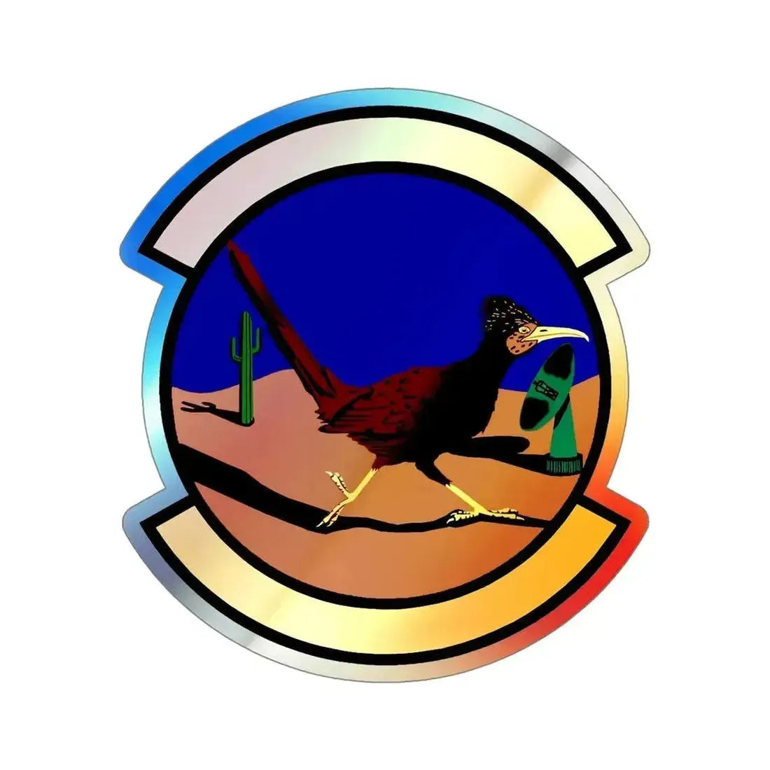 612 Air Communications Squadron ACC (U.S. Air Force) Holographic STICKER Die-Cut Vinyl Decal 5 Inch - The Sticker Space