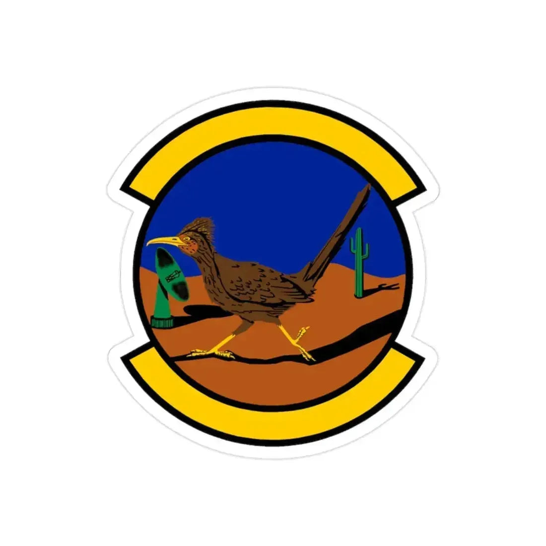 612 Air Communications Squadron ACC (U.S. Air Force) REVERSE PRINT Transparent Die-Cut STICKER 2 Inch Die-Cut Transparent - The Sticker Space