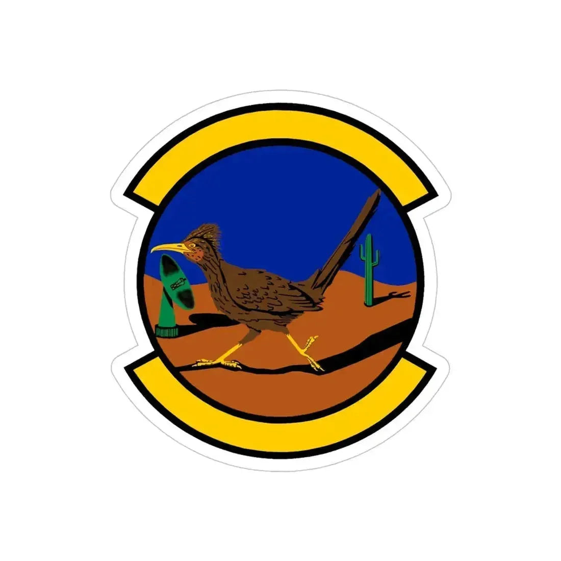 612 Air Communications Squadron ACC (U.S. Air Force) REVERSE PRINT Transparent Die-Cut STICKER 5 Inch Die-Cut Transparent - The Sticker Space