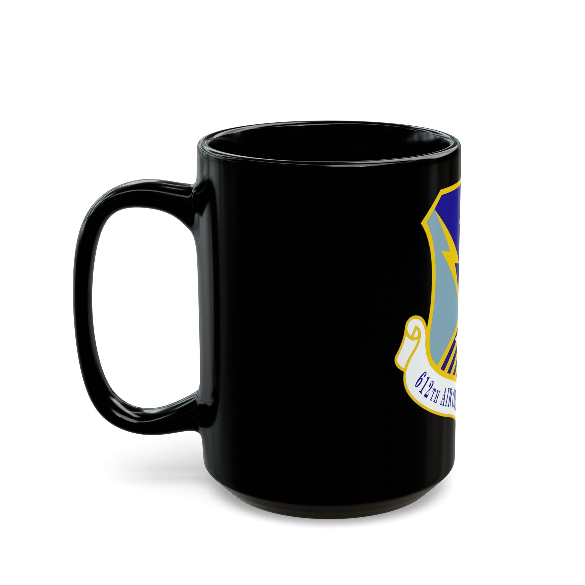 612 Air Operations Center ACC (U.S. Air Force) Black Coffee Mug-The Sticker Space