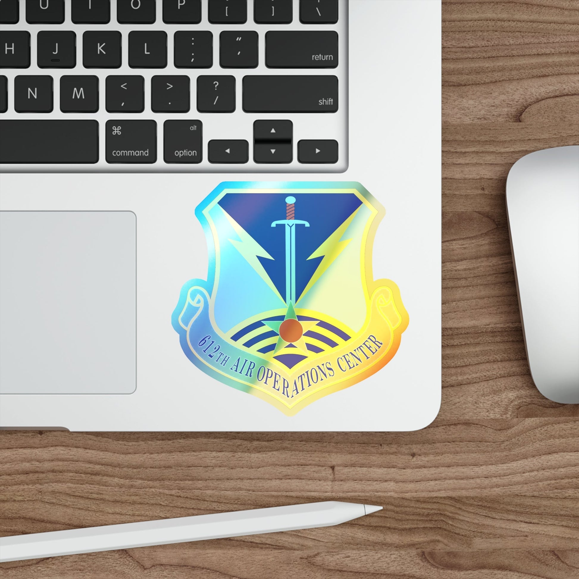 612 Air Operations Center ACC (U.S. Air Force) Holographic STICKER Die-Cut Vinyl Decal-The Sticker Space