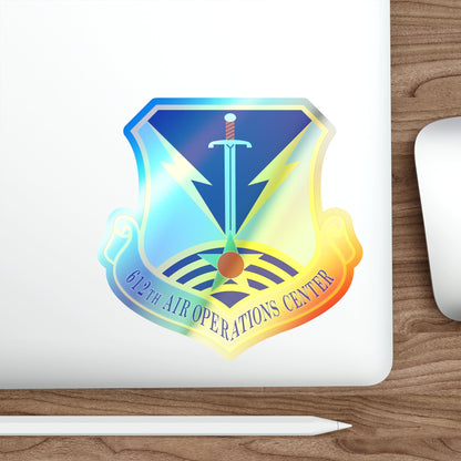 612 Air Operations Center ACC (U.S. Air Force) Holographic STICKER Die-Cut Vinyl Decal-The Sticker Space