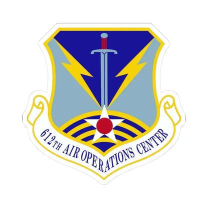 612 Air Operations Center ACC (U.S. Air Force) STICKER Vinyl Kiss-Cut Decal 3 Inch White - The Sticker Space