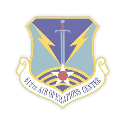 612 Air Operations Center ACC (U.S. Air Force) STICKER Vinyl Kiss-Cut Decal 6 Inch Transparent - The Sticker Space