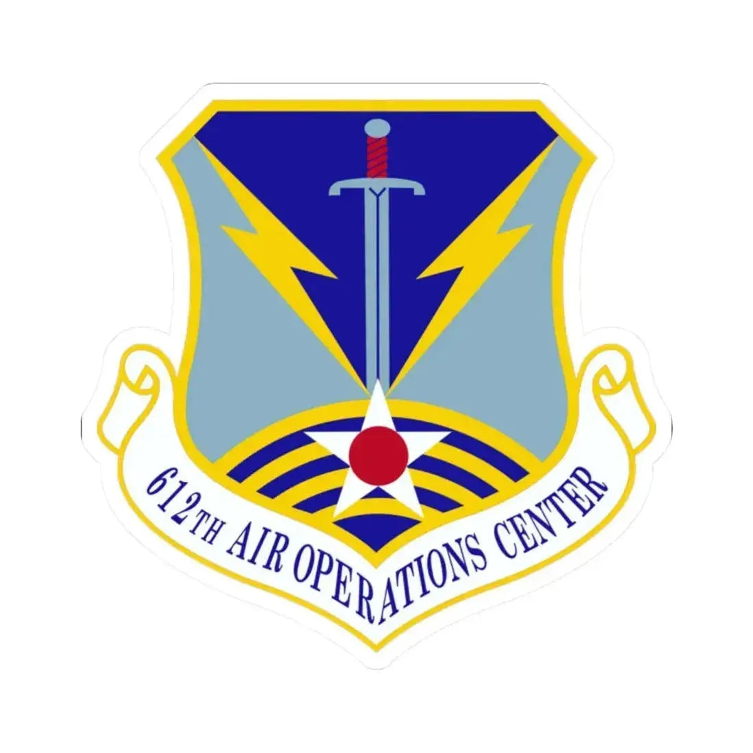 612 Air Operations Center ACC (U.S. Air Force) STICKER Vinyl Kiss-Cut Decal - The Sticker Space
