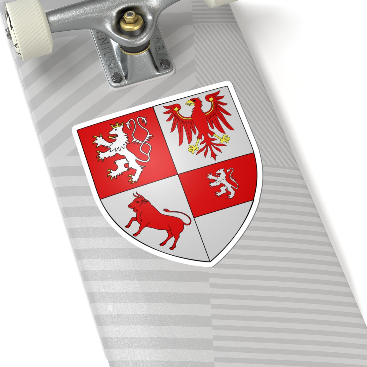 Armoiries Luxembourg-Goerlitz (Czech Republic) (Coat of Arms) STICKER Vinyl Kiss-Cut Decal