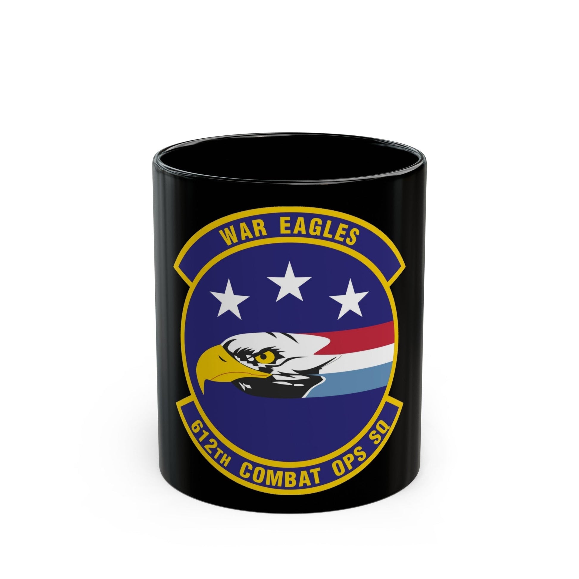 612th Combat Operations Squadron (U.S. Air Force) Black Coffee Mug-11oz-The Sticker Space