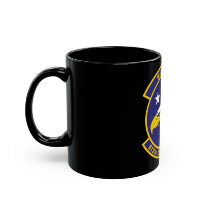 612th Combat Operations Squadron (U.S. Air Force) Black Coffee Mug-The Sticker Space