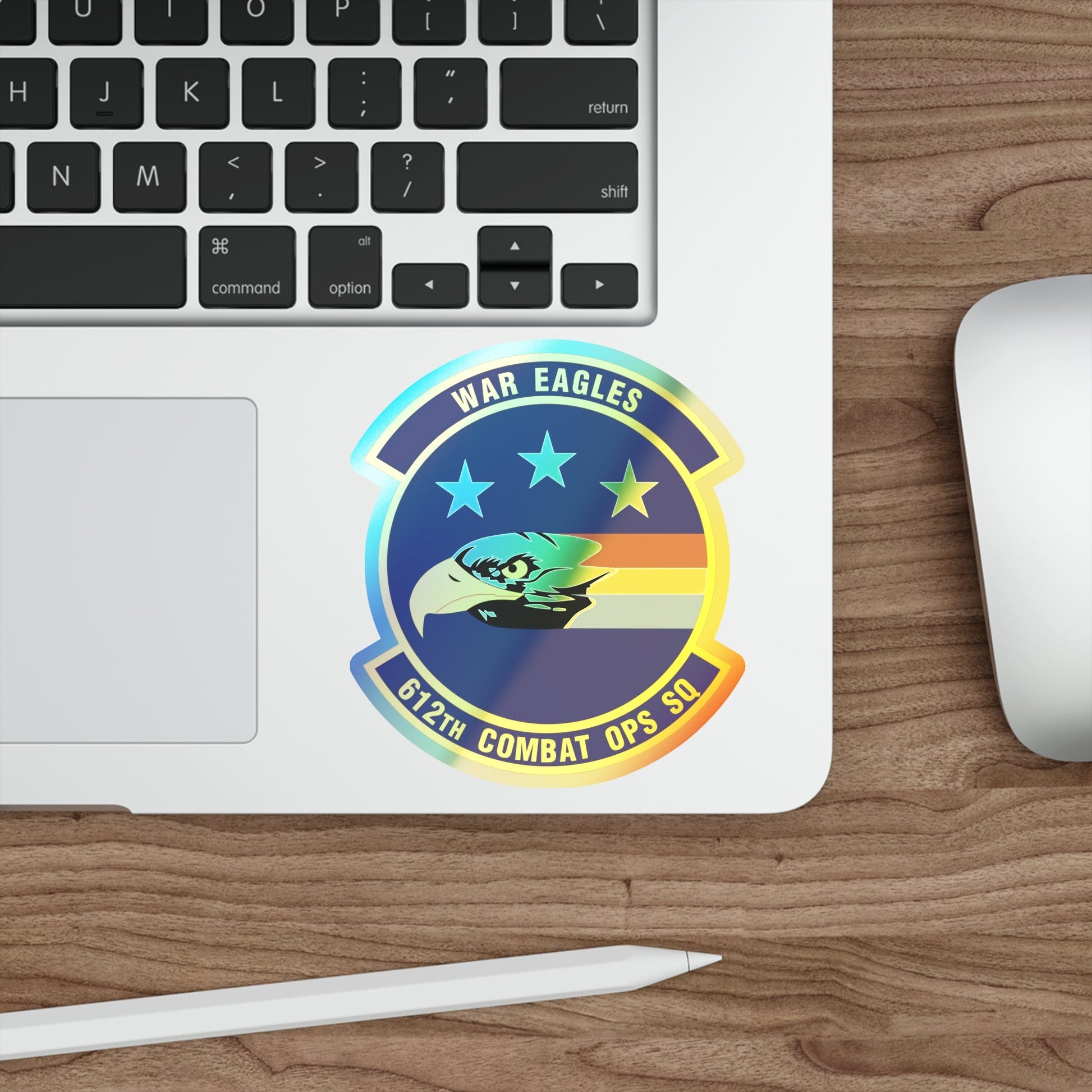 612th Combat Operations Squadron (U.S. Air Force) Holographic STICKER Die-Cut Vinyl Decal-The Sticker Space