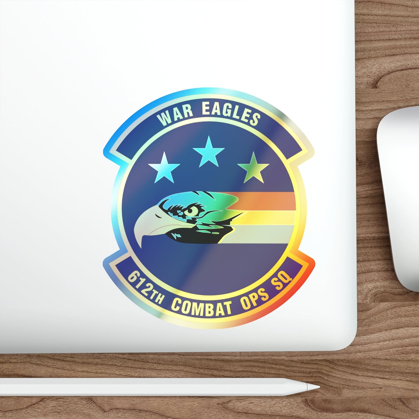 612th Combat Operations Squadron (U.S. Air Force) Holographic STICKER Die-Cut Vinyl Decal-The Sticker Space