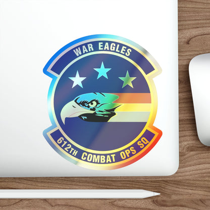 612th Combat Operations Squadron (U.S. Air Force) Holographic STICKER Die-Cut Vinyl Decal-The Sticker Space