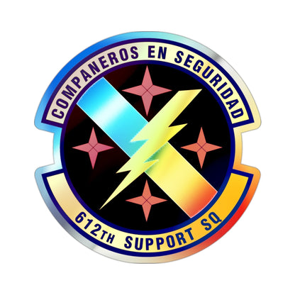 612th Support Squadron (U.S. Air Force) Holographic STICKER Die-Cut Vinyl Decal-2 Inch-The Sticker Space