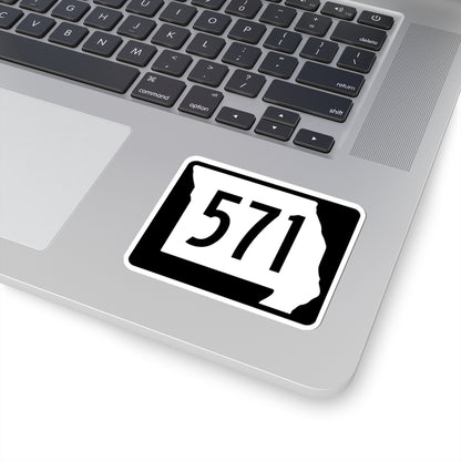 MO-571 (Missouri) (Road Sign) STICKER Vinyl Kiss-Cut Decal