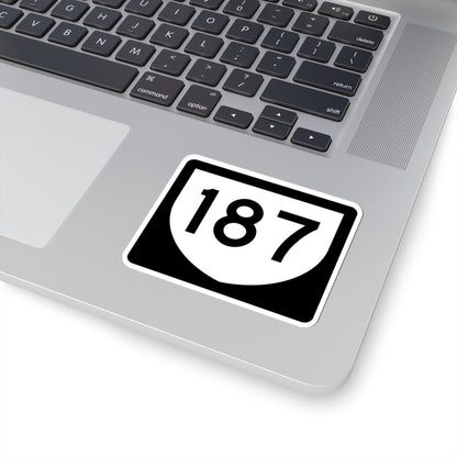 PR urban primary 187 (Puerto Rico) (Road Sign) STICKER Vinyl Kiss-Cut Decal