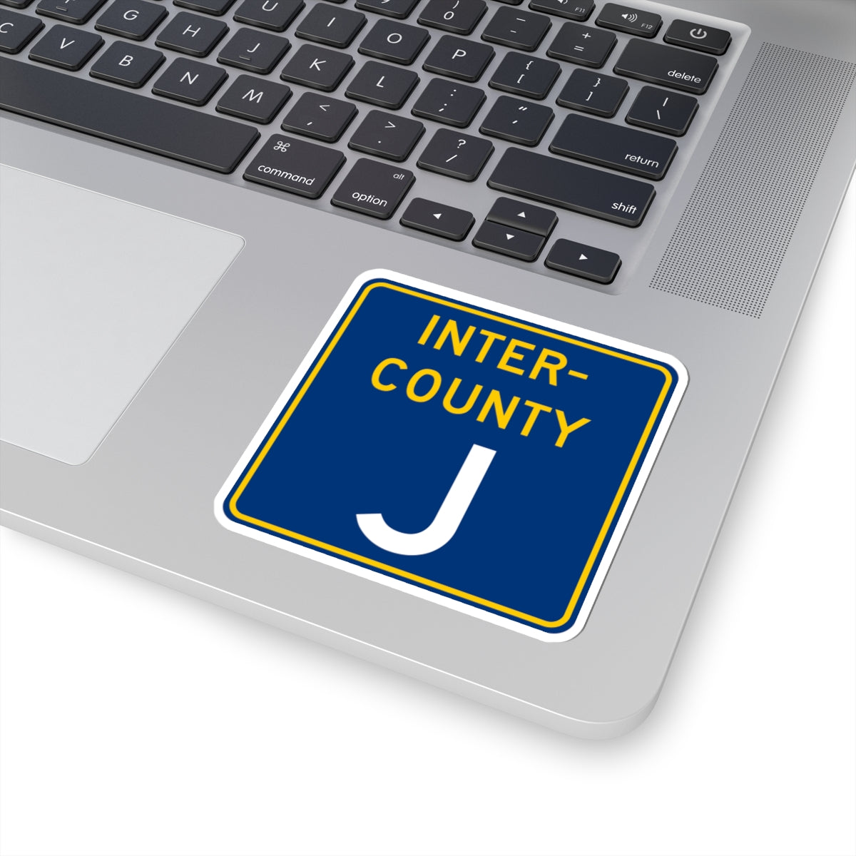 Inter County Route J MN (Minnesota) (Road Sign) STICKER Vinyl Kiss-Cut Decal