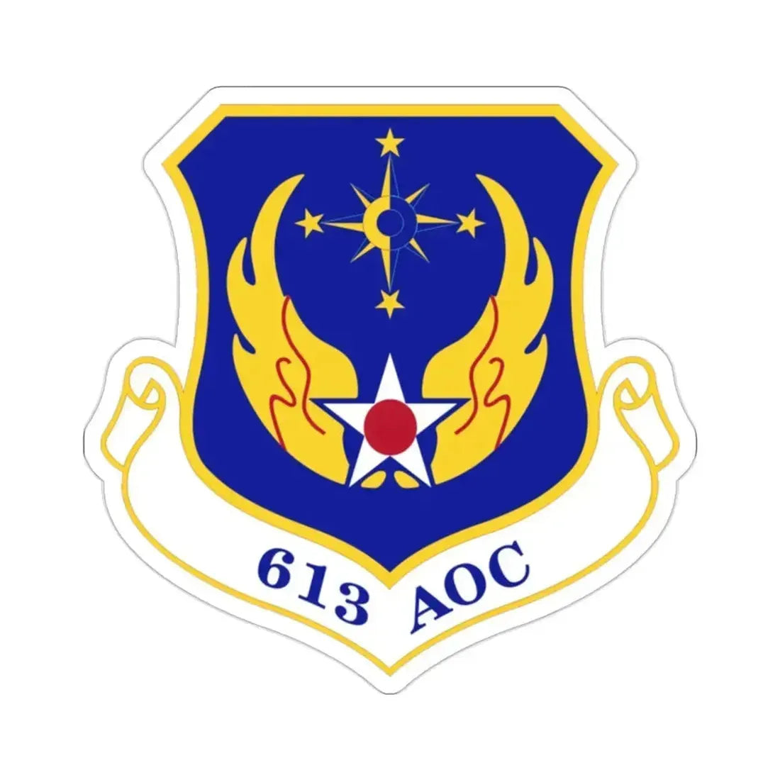 613th Air and Space Operations Center (U.S. Air Force) STICKER Vinyl Die-Cut Decal 2 Inch - The Sticker Space