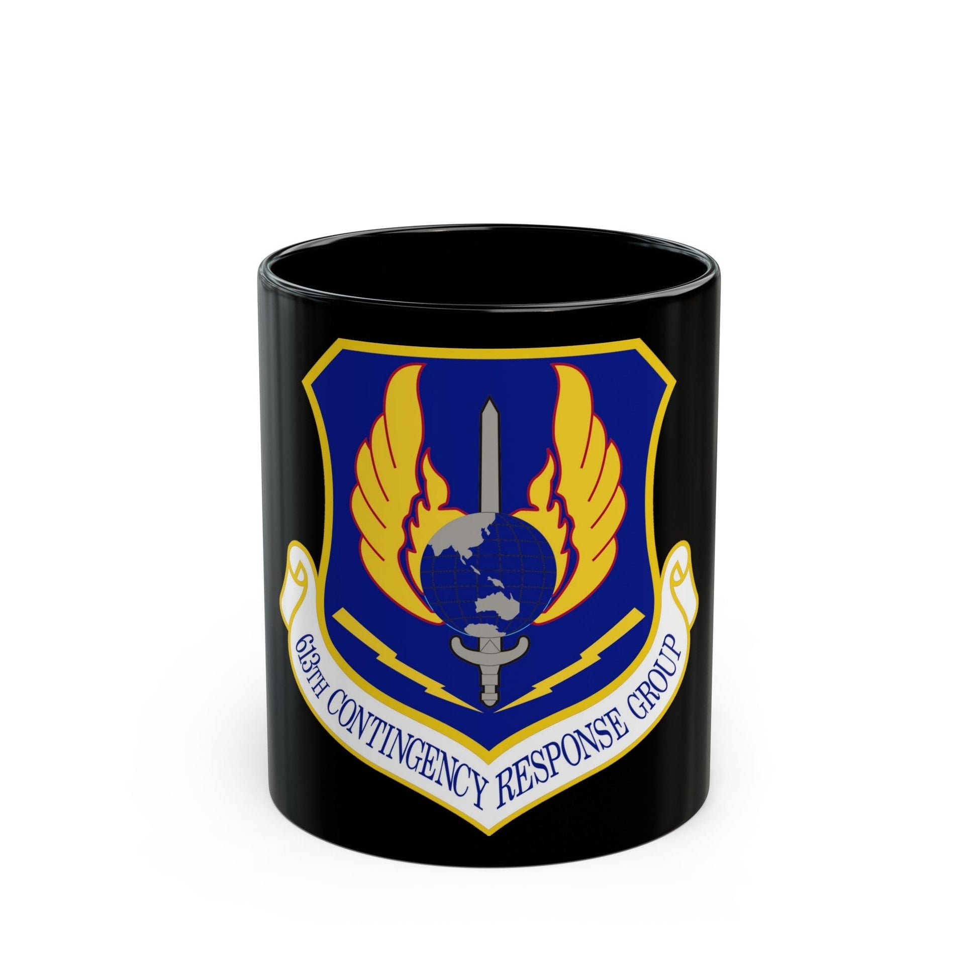 613th Contingency Response Group (U.S. Air Force) Black Coffee Mug-11oz-The Sticker Space