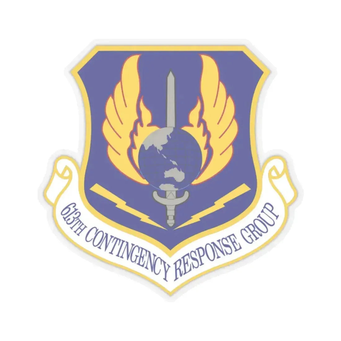 613th Contingency Response Group (U.S. Air Force) STICKER Vinyl Kiss-Cut Decal 2 Inch Transparent - The Sticker Space