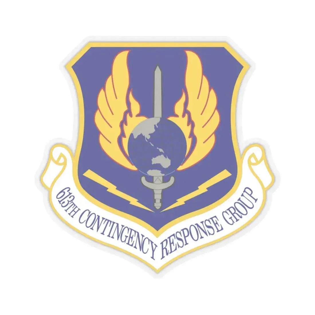 613th Contingency Response Group (U.S. Air Force) STICKER Vinyl Kiss-Cut Decal 3 Inch Transparent - The Sticker Space