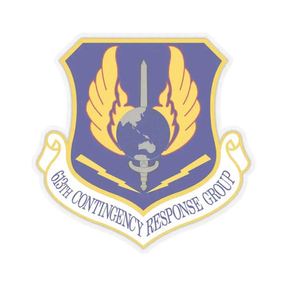 613th Contingency Response Group (U.S. Air Force) STICKER Vinyl Kiss-Cut Decal 3 Inch Transparent - The Sticker Space