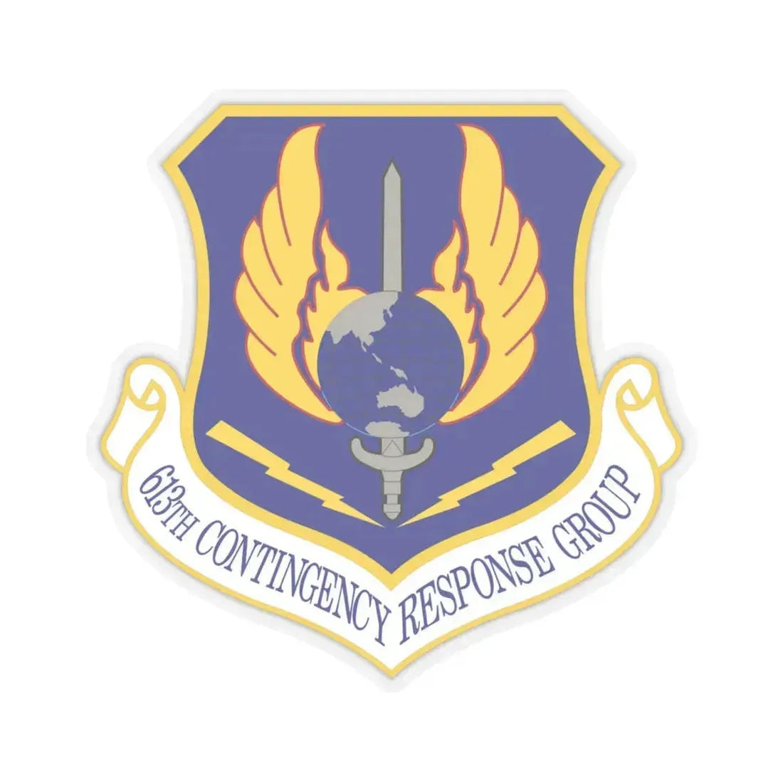 613th Contingency Response Group (U.S. Air Force) STICKER Vinyl Kiss-Cut Decal 6 Inch Transparent - The Sticker Space