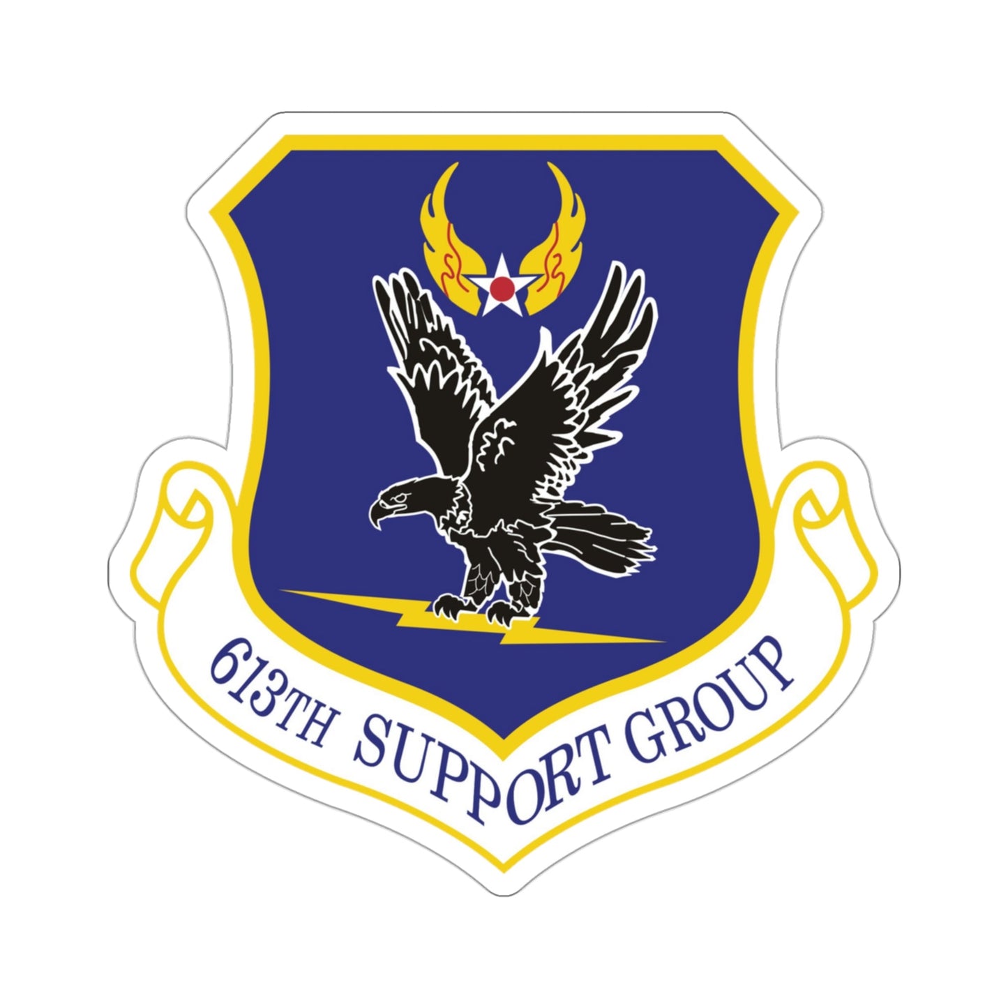 613th Support Group (U.S. Air Force) STICKER Vinyl Die-Cut Decal-3 Inch-The Sticker Space