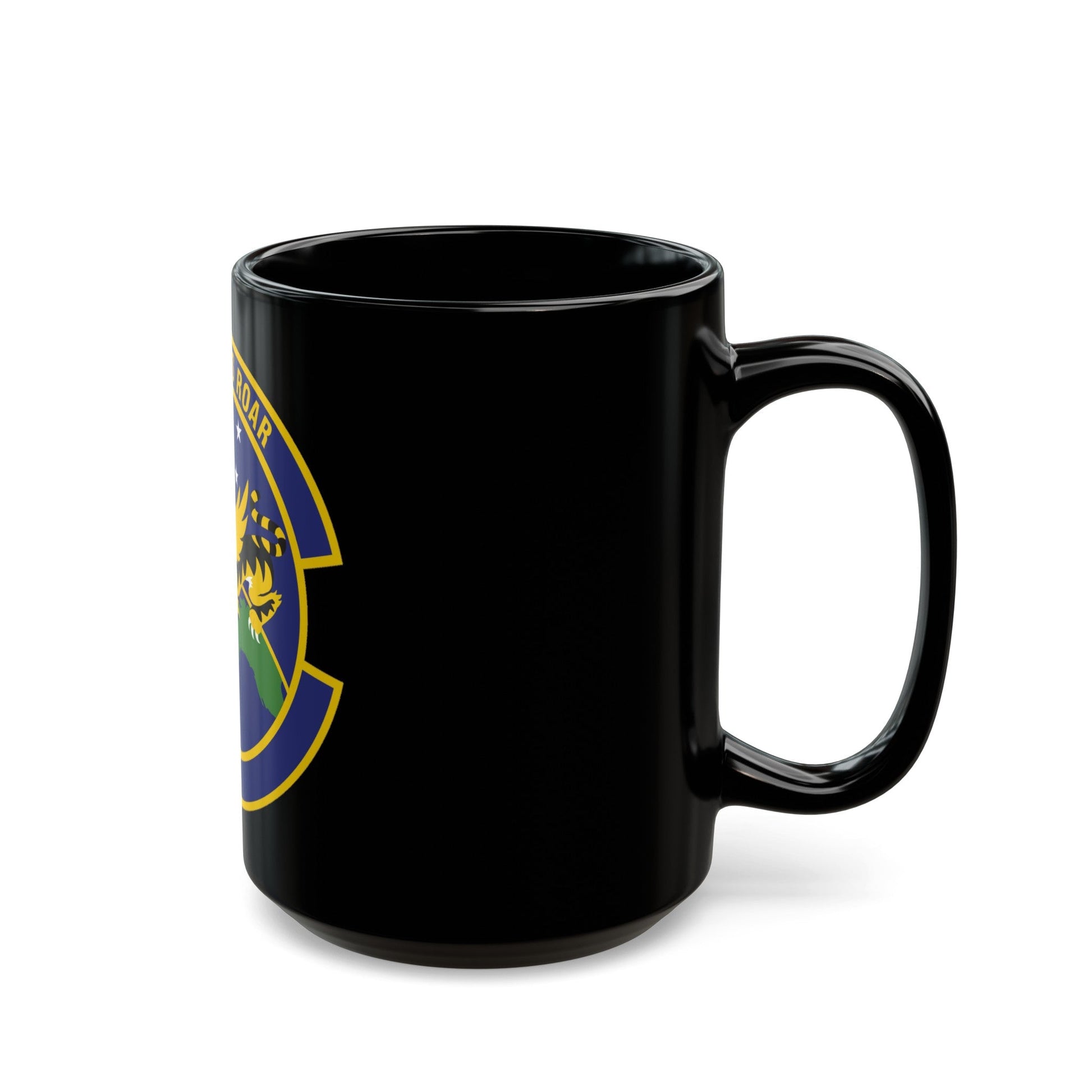 614 Air and Space Communications Squadron AFSPC (U.S. Air Force) Black Coffee Mug-The Sticker Space