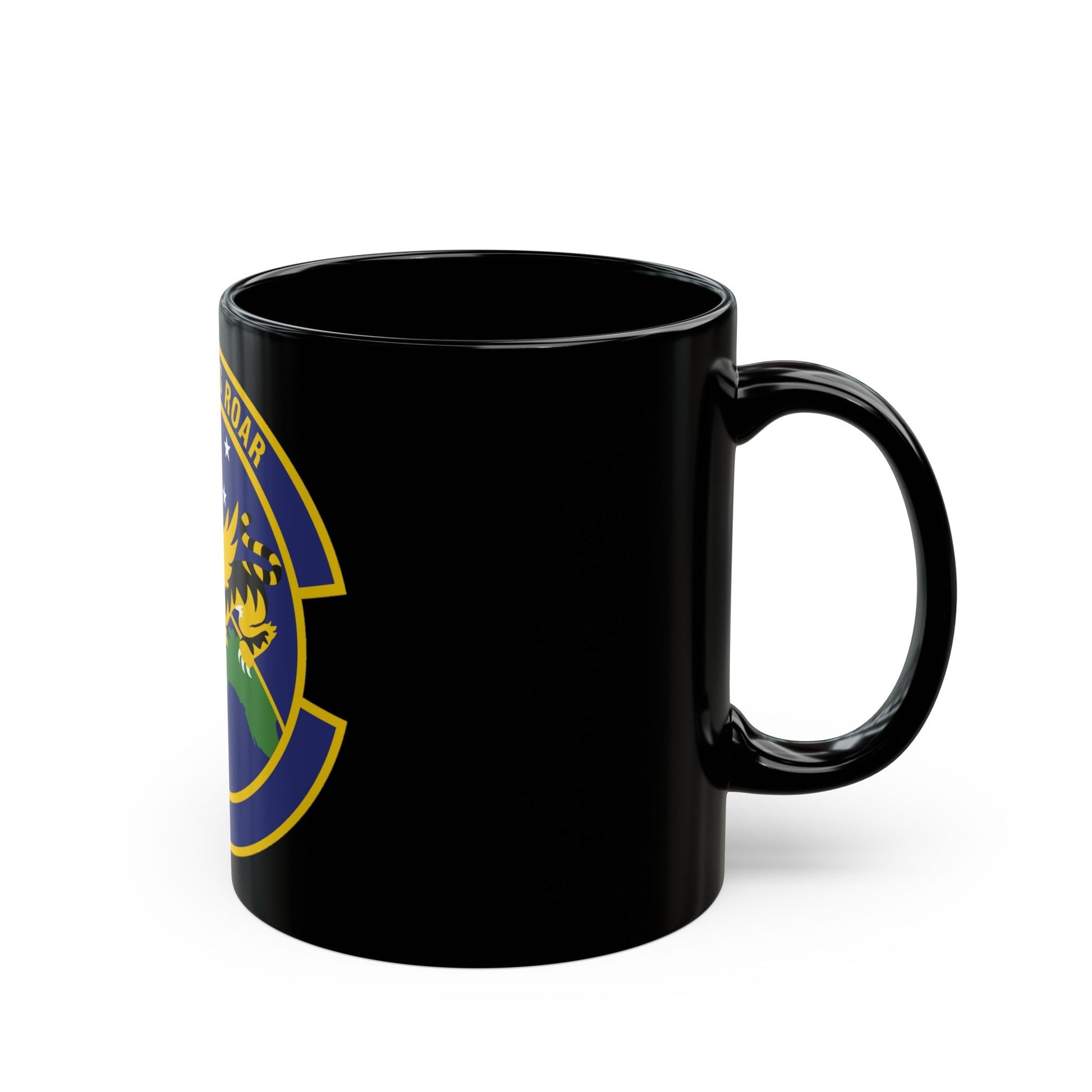 614 Air and Space Communications Squadron AFSPC (U.S. Air Force) Black Coffee Mug-The Sticker Space