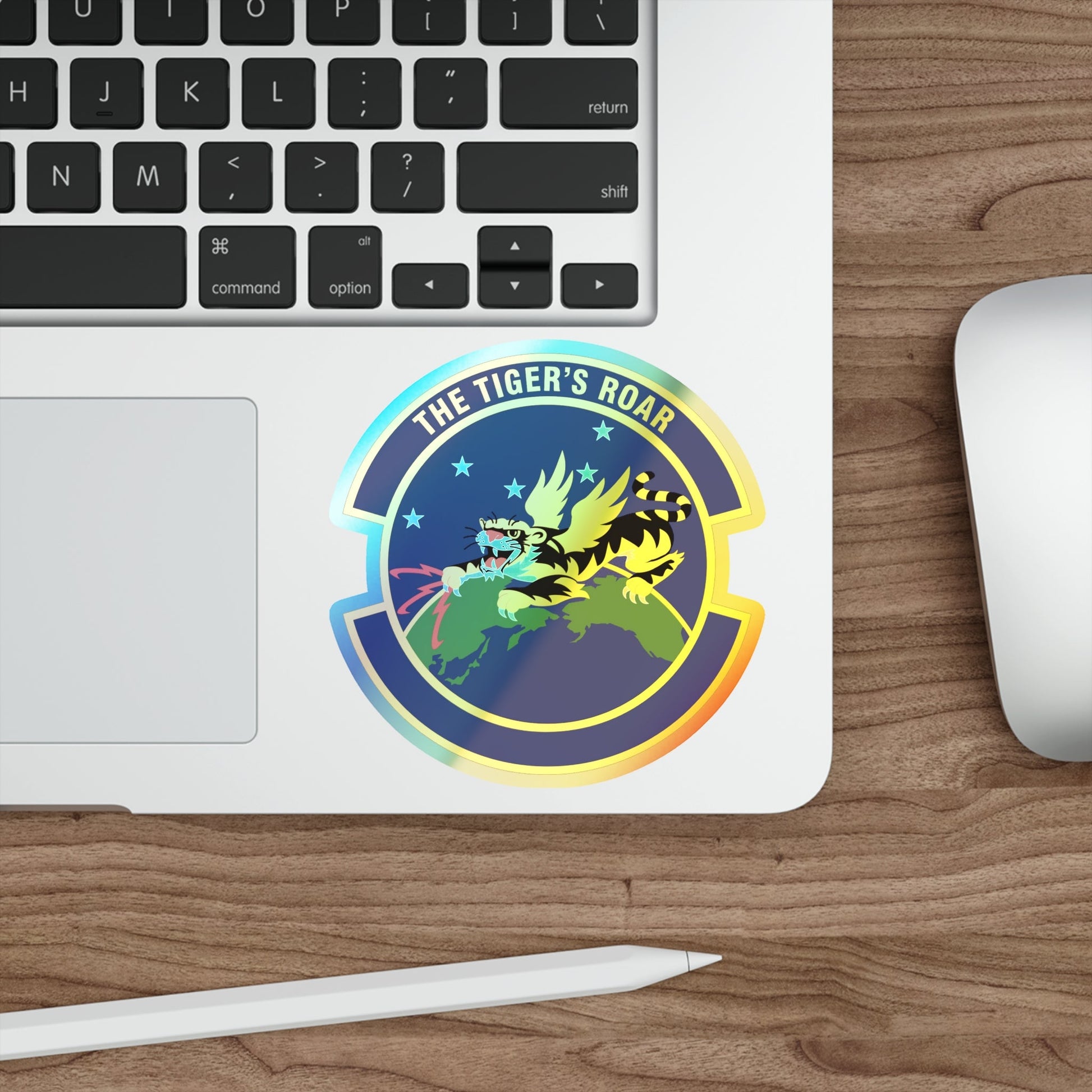 614 Air and Space Communications Squadron AFSPC (U.S. Air Force) Holographic STICKER Die-Cut Vinyl Decal-The Sticker Space