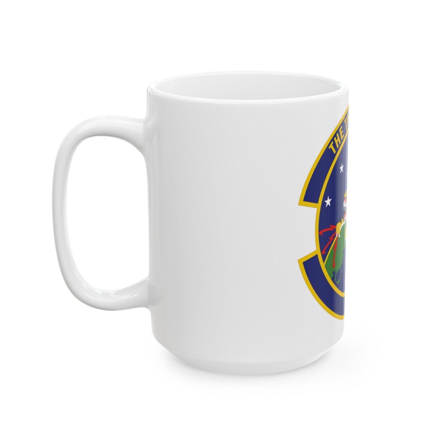 614 Air and Space Communications Squadron AFSPC (U.S. Air Force) White Coffee Mug-The Sticker Space