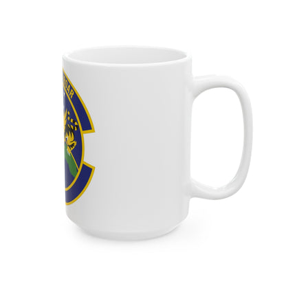 614 Air and Space Communications Squadron AFSPC (U.S. Air Force) White Coffee Mug-The Sticker Space