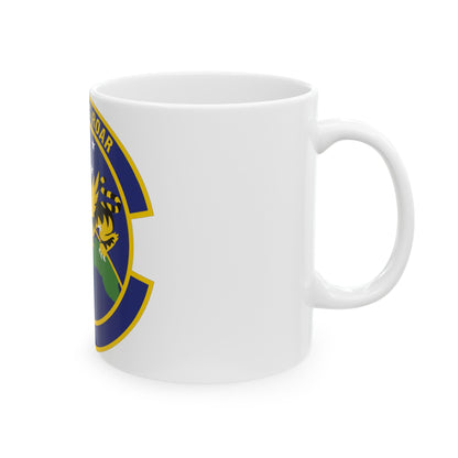 614 Air and Space Communications Squadron AFSPC (U.S. Air Force) White Coffee Mug-The Sticker Space