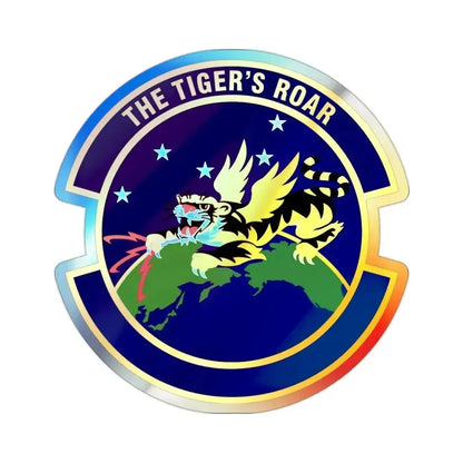 614 Air and Space Communications Squadron AFSPC (U.S. Air Force) Holographic STICKER Die-Cut Vinyl Decal 2 Inch Holographic - The Sticker Space