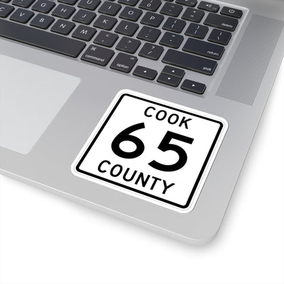 Cook County 65 MN (Minnesota) (Road Sign) STICKER Vinyl Kiss-Cut Decal