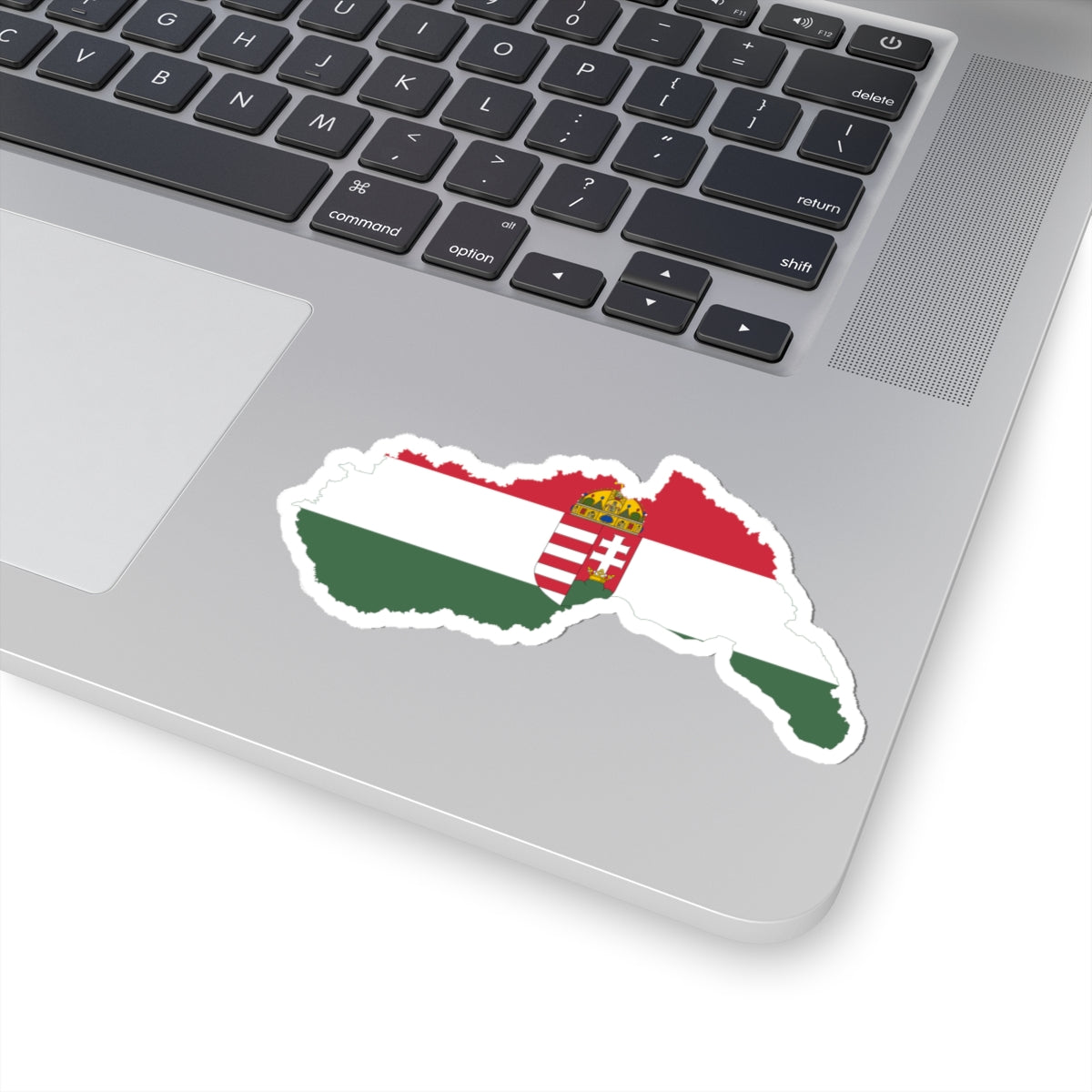Flag-map of Hungary 1940-1941 (Hungary) STICKER Vinyl Kiss-Cut Decal