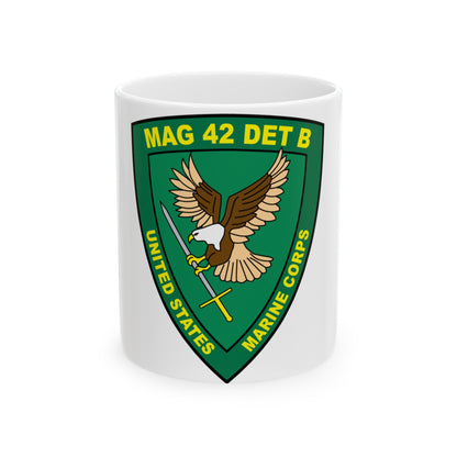USMC United States Marine Corps MAG 42 DET B (USMC) White Coffee Mug