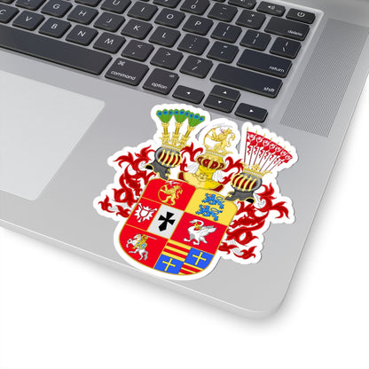 Armoiries de Jean-Adolphe de Holstein-Gottorp 1575-1616 (Denmark) (Coat of Arms) STICKER Vinyl Kiss-Cut Decal