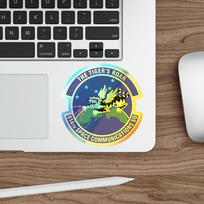 614th Space Communications Squadron (U.S. Air Force) Holographic STICKER Die-Cut Vinyl Decal-The Sticker Space