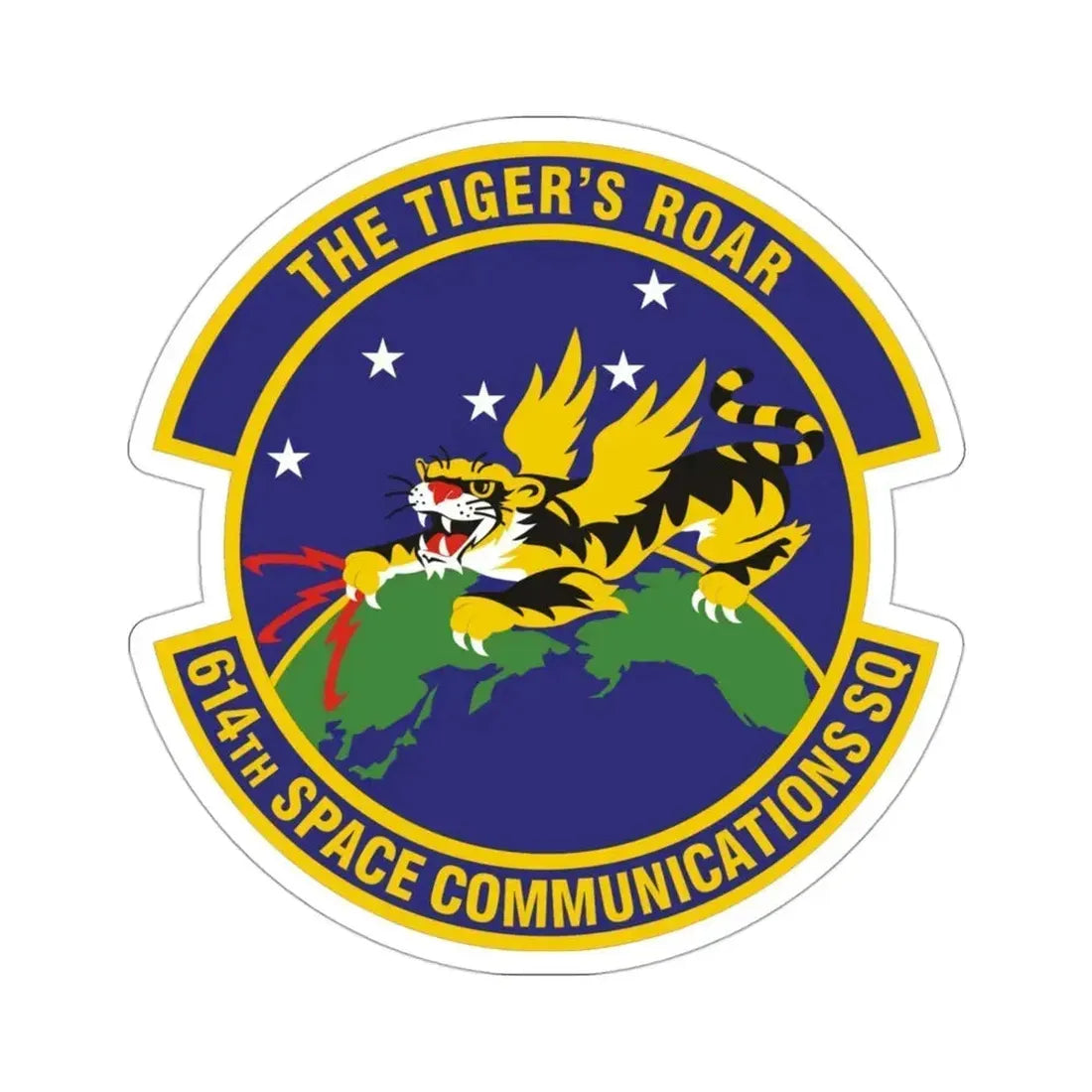 614th Space Communications Squadron (U.S. Air Force) STICKER Vinyl Die-Cut Decal 3 Inch - The Sticker Space