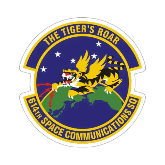 614th Space Communications Squadron (U.S. Air Force) STICKER Vinyl Kiss-Cut Decal 2 Inch White - The Sticker Space