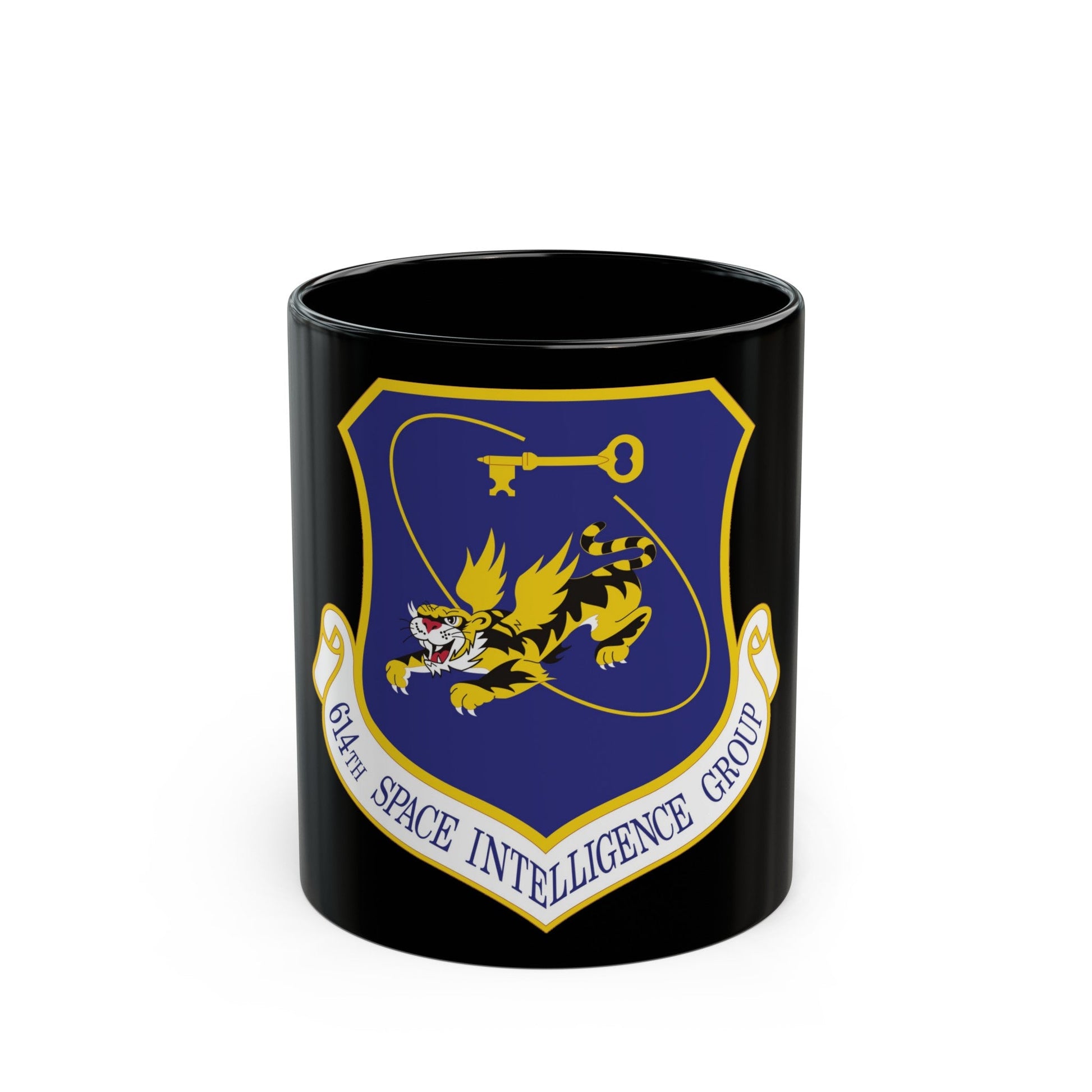 614th Space Intelligence Group (U.S. Air Force) Black Coffee Mug-11oz-The Sticker Space